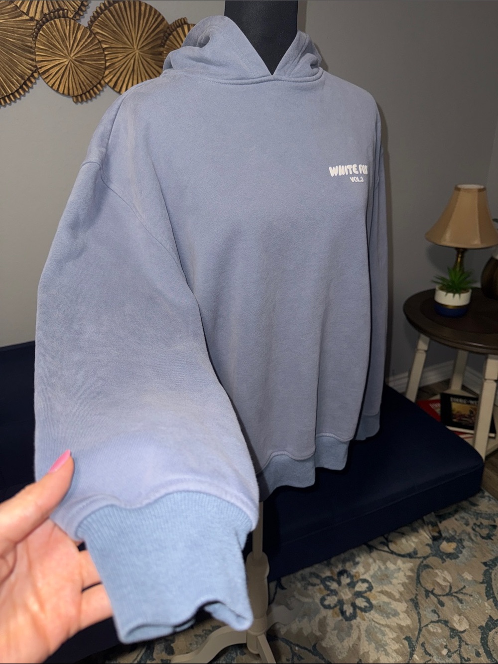 White Fox Boutique Hoodie Vol. 3 Sweater in Ocean size Small/Medium - Picture 3 of 12
